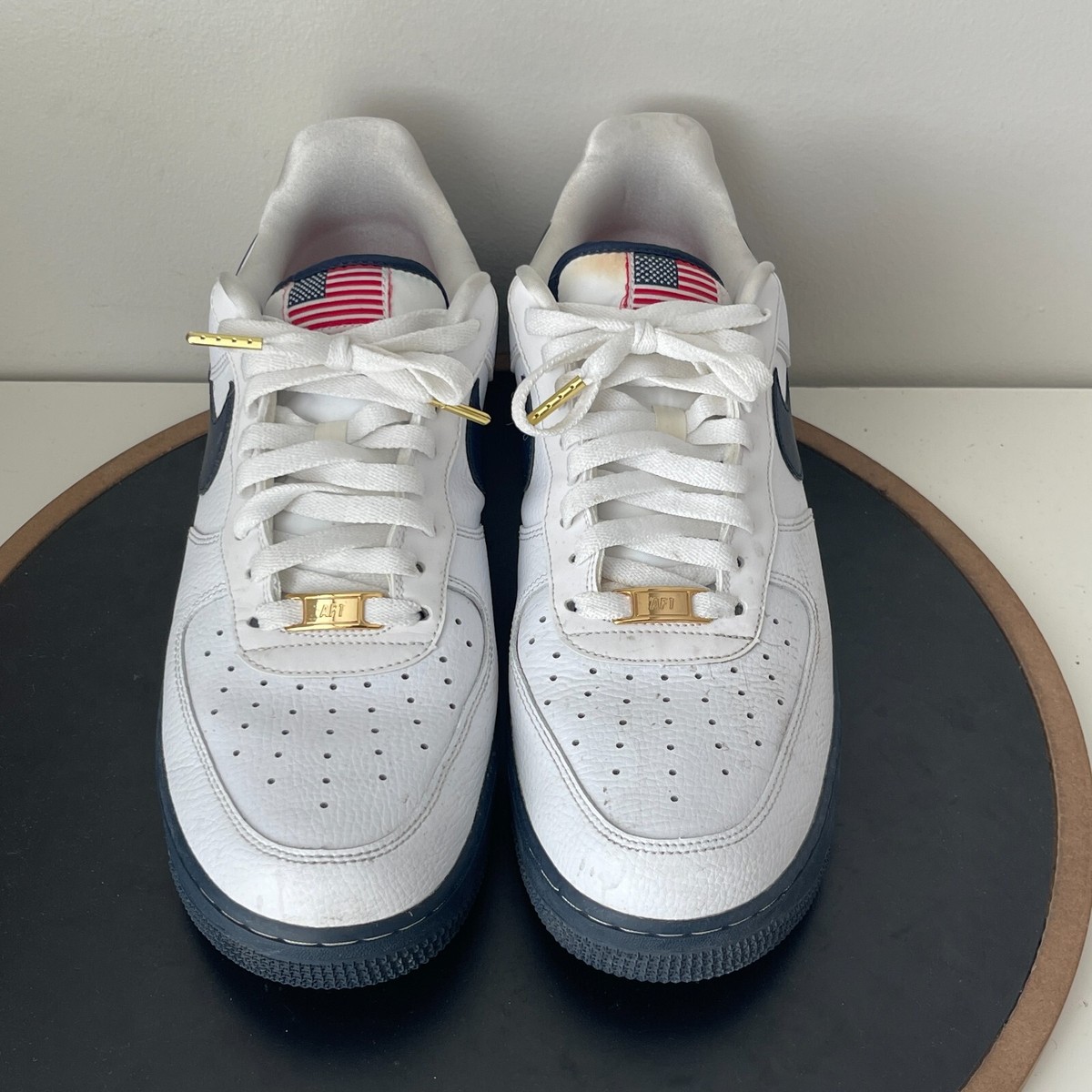 Nike Air Force 1 Low USA White Olympic Red Metallic Gold Nike Air Force 1 Low USA White Olympic Red Metallic Gold