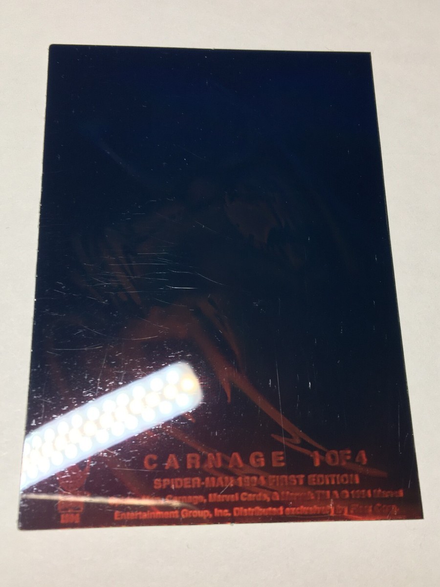 1994 FLEER AMAZING SPIDER-MAN HOLOGRAM CARD #1 OF 4 CARNAGE