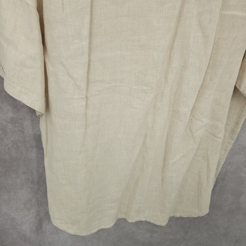 Tommy Bahama Shirt Mens Large Beige Button Up Linen Camp Lightweight Vacation - Picture 8 of 13