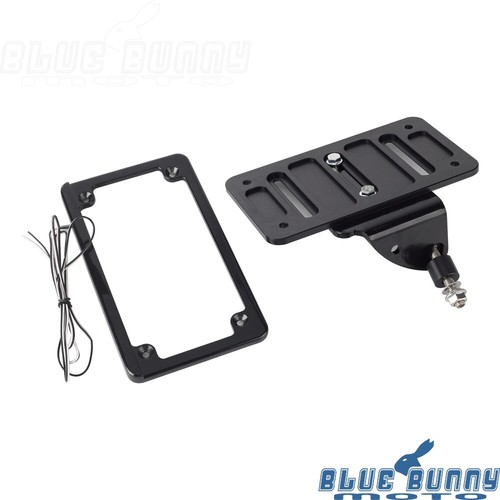 Side Mount License Plate Holder Frame w/LED Light For Harley Sportster S 21-up - Picture 6 of 11