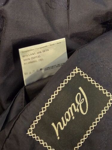 Brioni Italy Midnight Blue Silk 1 Button Peak Lapel Tuxedo Dinner Jacket 44 R - Picture 7 of 9