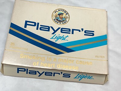 players light cigarettes now called VINTAGE CIGARETTE BOX PACKET PLAYERS LIGHT 25 FILTER ADVERTISING RETRO  EMPTY