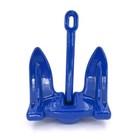 915-R Greenfield Products 15-lb Blue Coated Navy Anchor Blue Fits 18' Boat