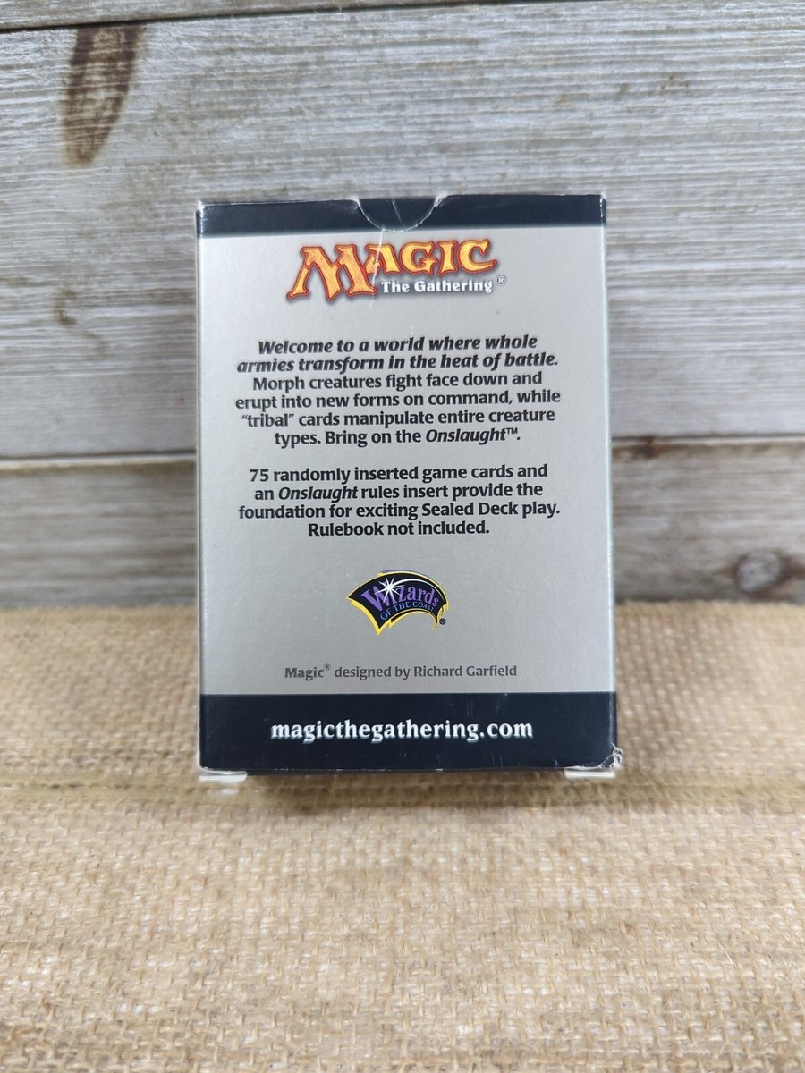 VTG Magic The Gathering Onslaught Empty Box Mtg Expert Level VTG Magic The Gathering Onslaught Empty Box Mtg Expert Level