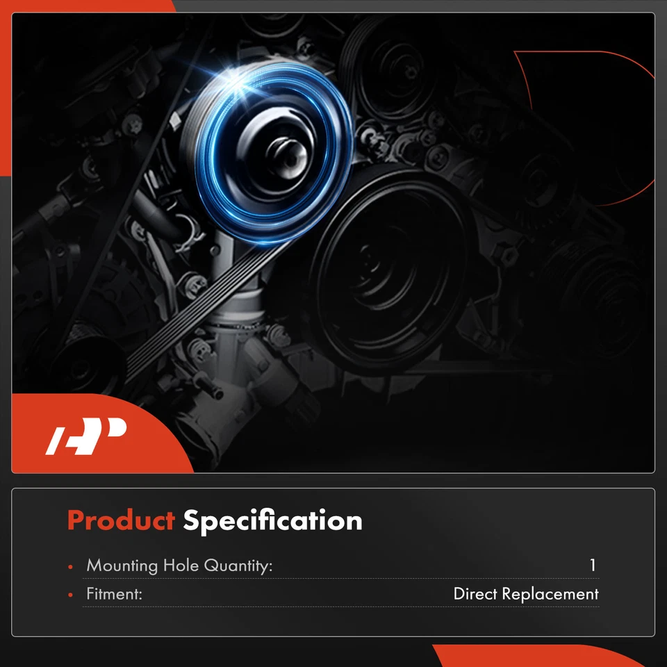 Equilibrador armónico de motor A-Premium para Mitsubishi Galant Eclipse Expo Plymouth Foto 3 de 4