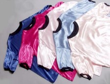 Vintage: Shiny Crushed Satin T-Shirt L/XL PINK