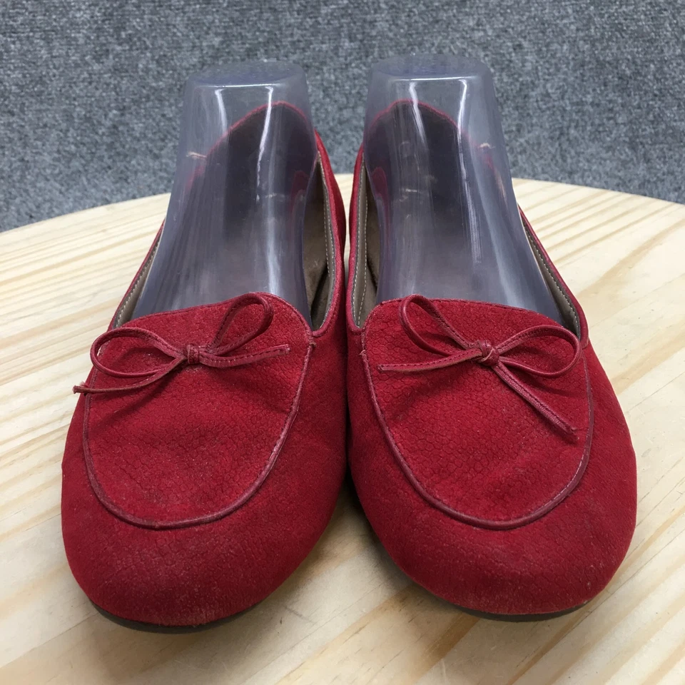 Aerosoles Shoes Womens 10 M Feel Good Loafer Flats Red Bow Casual Low Top - Image 4 of 4