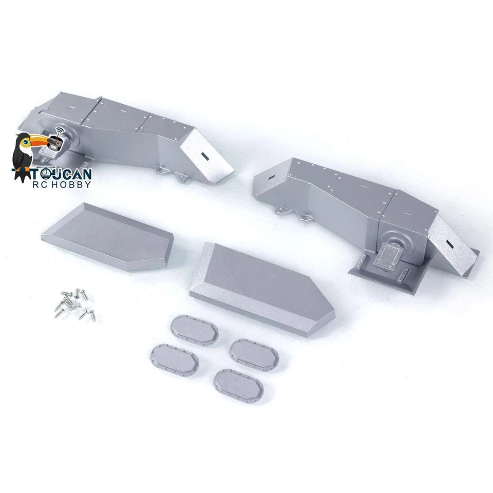 Piezas decorativas de metal para tanque de radiocontrol largo Heng de 1/16 modelo M1A2 Abrams 3918 tanques Foto 4 de 4