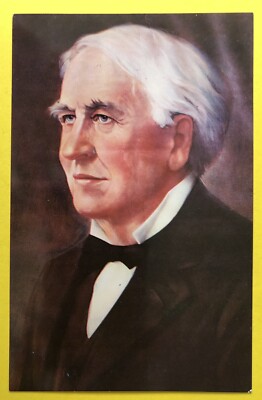 Vintage Postcard Portrait Thomas Alva, Edison, 1847 1931, Fort Myers, Florida￼