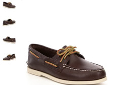Zapato de Barco Sperry Top-Sider A/O Auténtico Original 2 Ojos Marrón Para Hombre Tallas 7-16 W