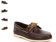 Sperry Top-Sider A/O Authentic Original 2 Eye Brown Boat Shoe Men's sizes 7-16 W