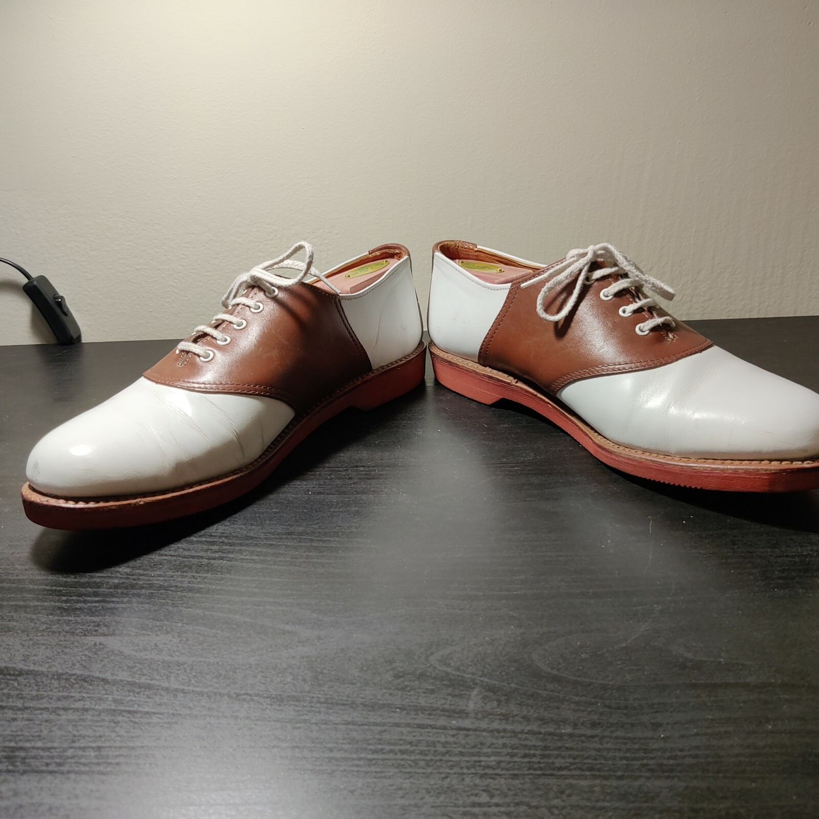 Cole Haan Saddle Oxfords Two Tone White 