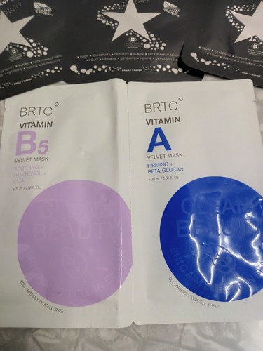 Glam Glow BubbleSheet Oxygenating Deep Cleanse Mask+BRTC Velvet Mask - Picture 3 of 5