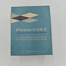 Vintage Pana-Vue I Slide Viewer for 35mm slides by Sawyers EUC w Original Box