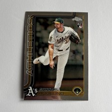 Topps 2025 Chrome Update Rookie Gunnar Hoglund Athletics USC127 Baseball Card. rookie card picture