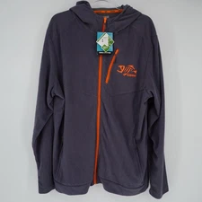 G-Loomis StormCast Full Zip Fleece Hoodie Mens Large Charcoal/Orange NEW fishing