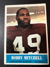 1964 PHILADELPHIA FOOTBALL # 189 BOBBY MITCHELL WASHINGTON REDSKINS HOF