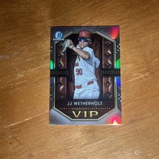 2025 Bowman Chrome JJ Wetherholt VIP Refractor Prospect Rookie SP Insert