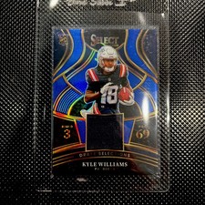 2025 Panini Select Football Kyle Williams Blue RC Prizm Jersey Patriots 