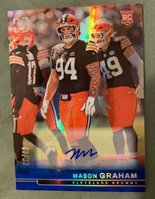 Panini 2025 Photogenic Football Mason Graham Browns Rookie Auto Blue /49 Card