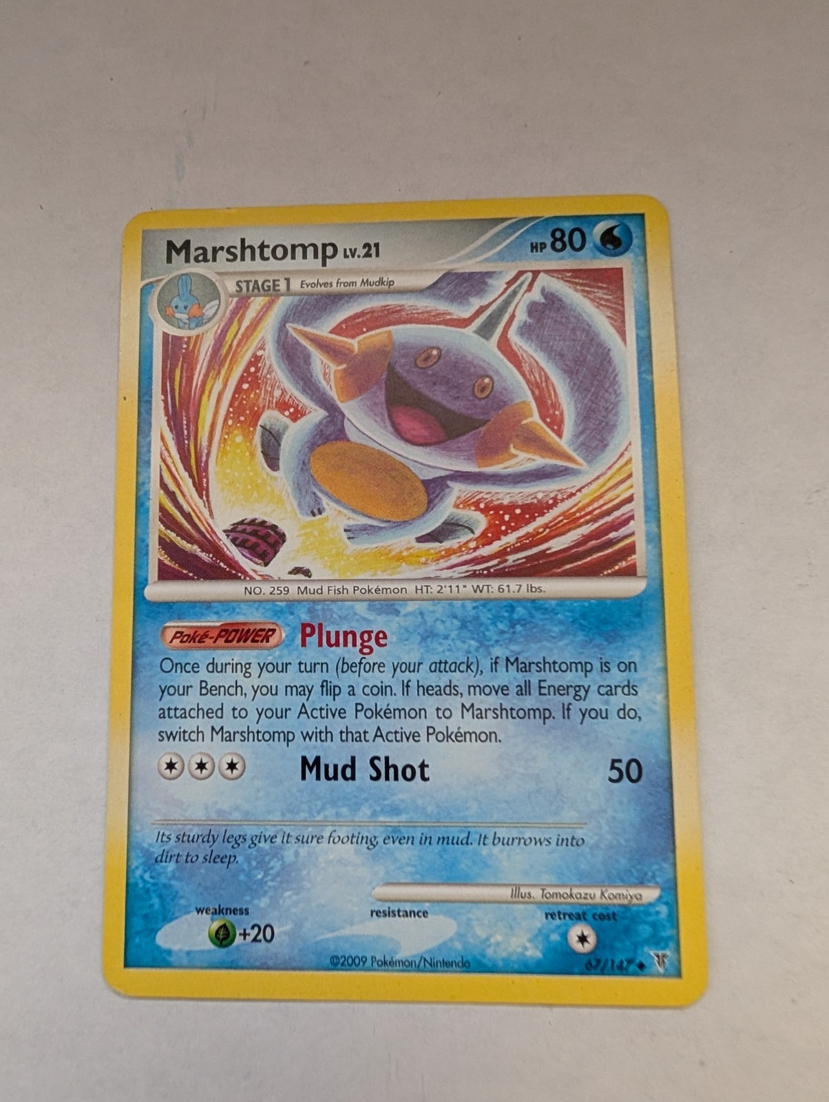 Pokemon Supreme Victors Uncommon Card - Marshtomp 67/147 LP