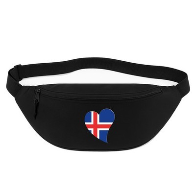 Bauchtasche Island Flagge Herz Geschenkidee Island Geschenk Präsent Mitbringsel 
