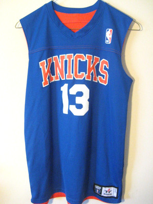 Rare TEAM NBA Alleson Athletic NEW YORK KNICKS #13 Reversible Jersey Youth Large