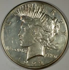 1922-S United States Silver Peace Dollar, San Francisco Issue, Appears UNC