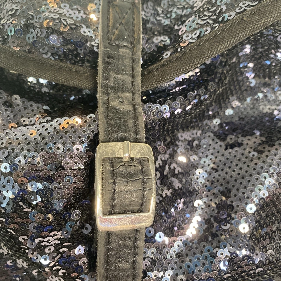 Linda Mochila Victoria Secret Rosa Negra Secuencia Bling Regreso al Cole Foto 3 de 4