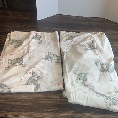 vintage 1970s Sears Chessie Cat Sheet Set Twin Read