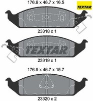 Textar 2331801 Bremsbelagsatz FüR Scheibenbremse Bremsbelagsatz