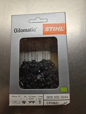 S162 Stihl OEM 3610-005-0044 12" BAR 3/8P .043 61PM 44 DRIVE LINKS