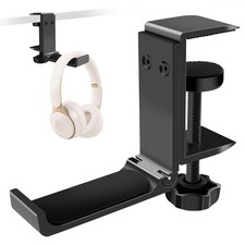Foldable Aluminum Desk Headphone Stand Hanger Holder Under Desk Bracket 1PC