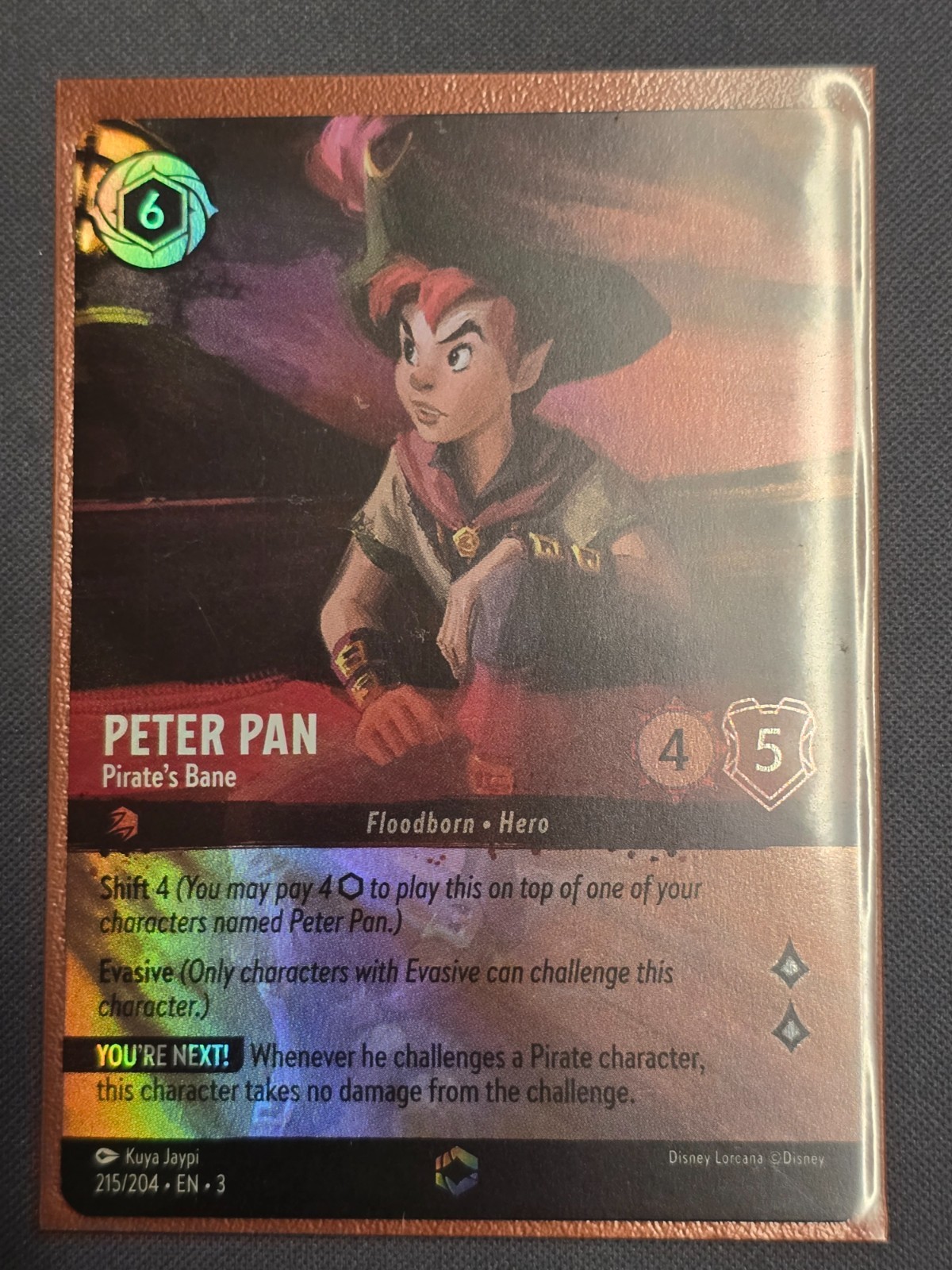 Lorcana - Peter Pan Pirate's Bane (Enchanted) - Into the Inklands 215/204