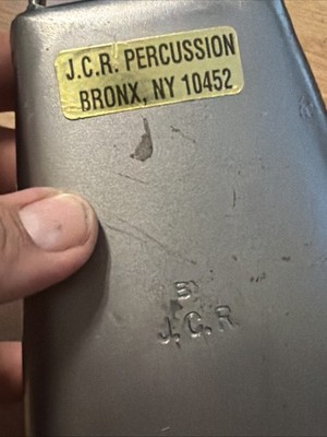 JCR Percussion Cowbell Legendary Small CHA CHA Bell Stamped