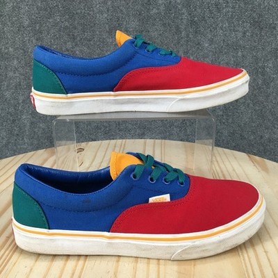 VANS Era Shoes Youth 7 Boys Skateboarding Low Top Sneakers Multicolor Canvas