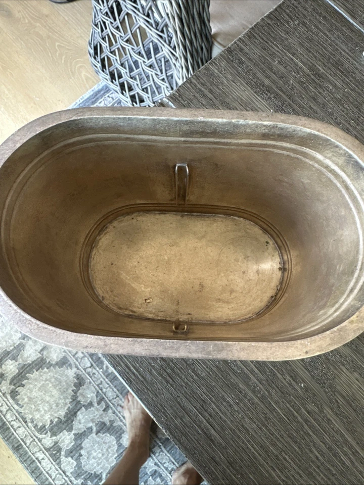 Maceta o jarrón Pottery Barn plateado mediano 7x7 fotos a cuadros Foto 2 de 4