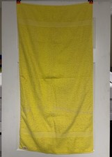 Vintage Cannon Basic Bath Towel Vibrant Canary Yellow GUC Made In USA