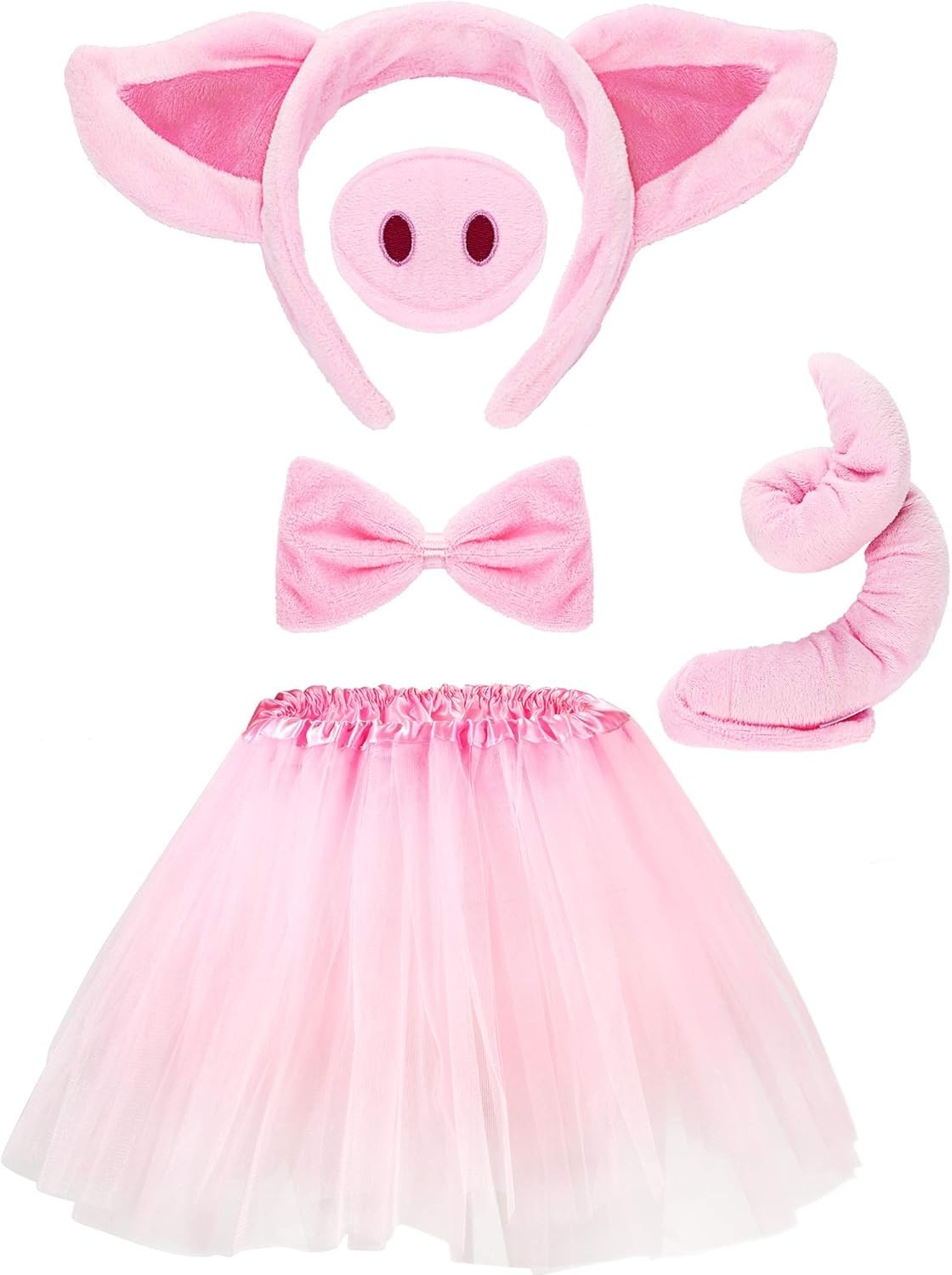 Pig Costume Set Pig Tutu Skirt Animal Fancy Costume Kit Accessories for Kids ...