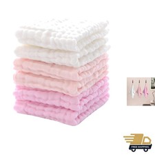 Baby Washcloths Cotton 12x12 Inches Soft Absorbent Baby Essentials