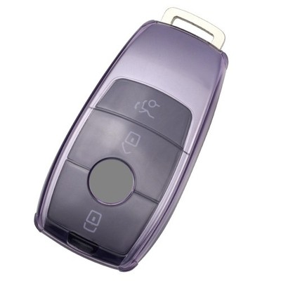 TANGSEN Key Fob Case TPU Cover Compatible 2 & 3 Button, Transparent Purple 