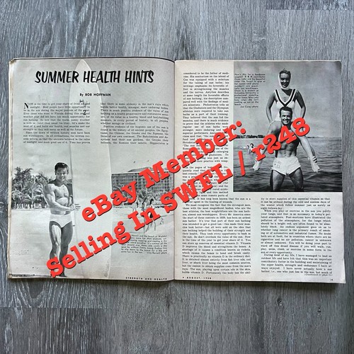 STRENGTH & HEALTH Magazine RON LACY + RUSSIA VS USA + DISCUS WR AUG 1958 V 26 8 - Picture 11 of 24