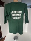 Vintage Jackson Browne Holdout Tour 80 Concert Shirt Size Small Men’s Green — photo 3