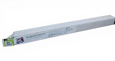 HP High Gloss White Film 4 Mils C3885A 36'' x 25' - 60 to 70% remaining on roll