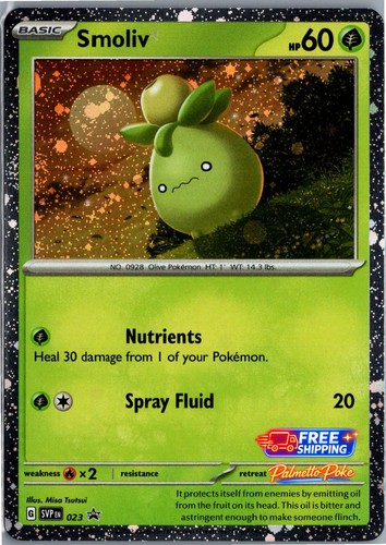 Smoliv 023 Cosmic Holo Promo Scarlet & Violet Promo Pokemon Near Mint