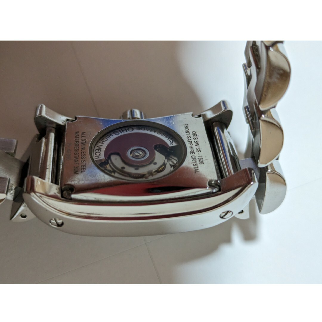 Oris Rectangular Date Ref7526 Automatic Guilloche… - image 7