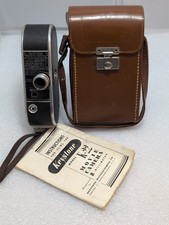 Vintage Keystone 8mm Movie Camera. Model K-22 w/case instructions Exc