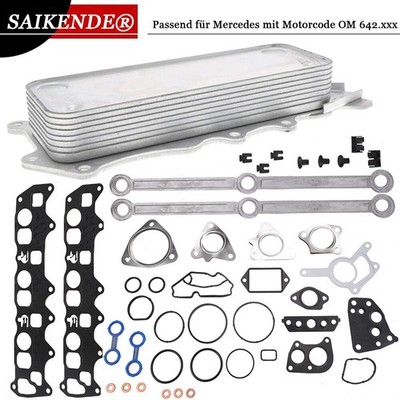 Dichtungssatz Dichtsatz + Ölkühler Für Mercedes 280 320 350 CDI Motorcode OM642