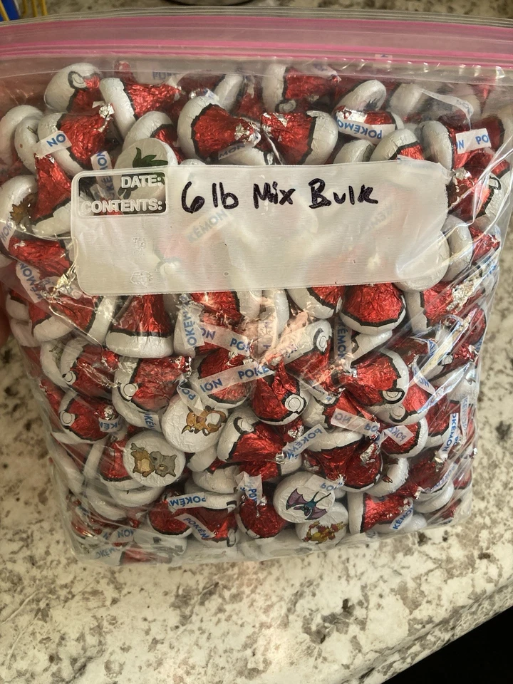 POKEMON 151 KISSES HERSHEY'S ASSORTED MIX LIMITED BULK VALUE 6 Lb BAG Hundreds - Image 3 of 4