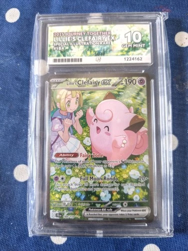 Pokemon Lillie's Clefairy EX Journey Together Sir Ace 10 Gem Mint 184/159